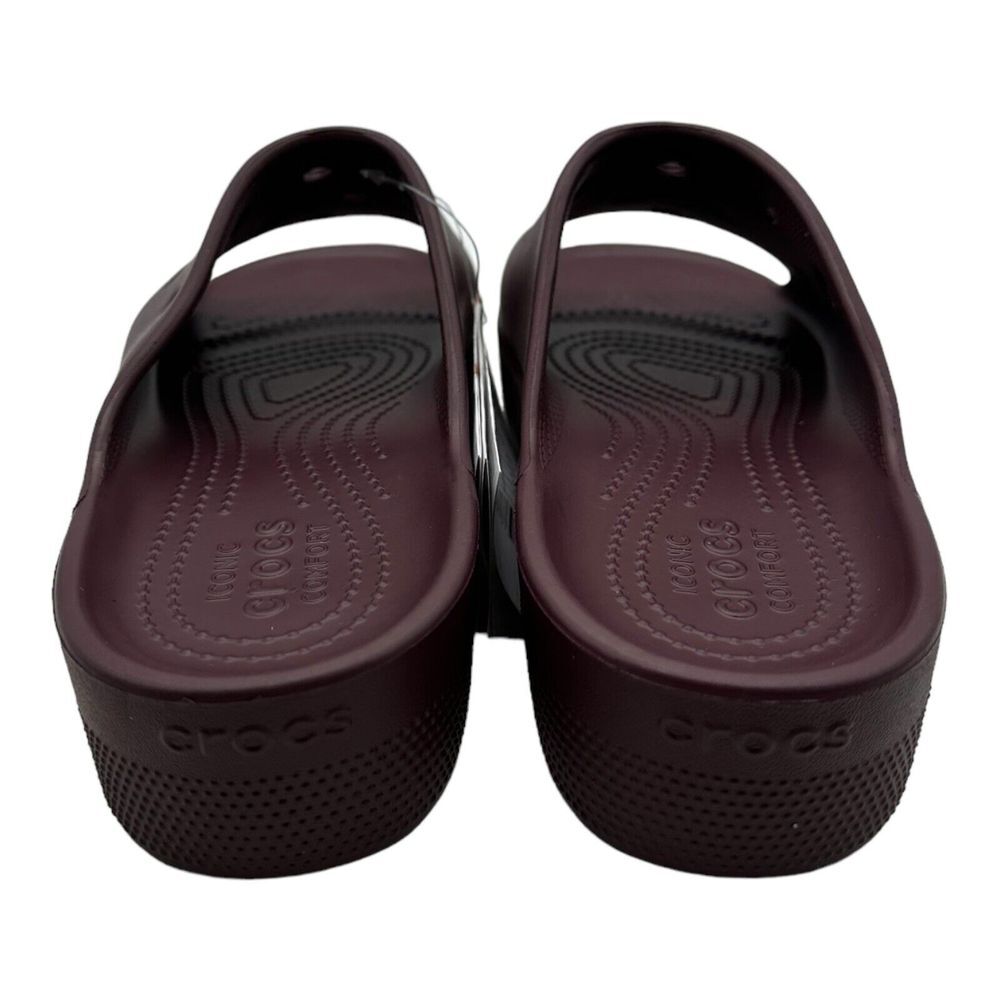 CROCS Women's Sandals in Rich Maroon - Picture 6 of 7